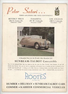 Road & Track September 1952 Red Roadster Sports Car Magazine - Thumbnail 2