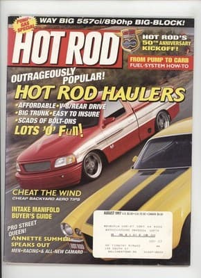 Hot Rod August 1997 50th Anniversary Big-Block Haulers Magazine