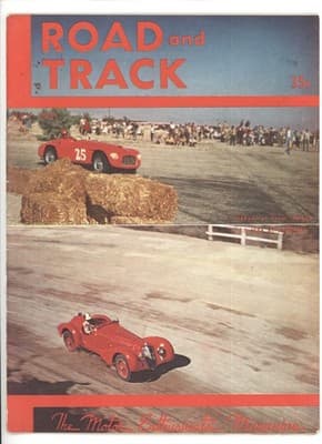 Road & Track July 1951 Ferrari Alfa Palm Springs Magazine