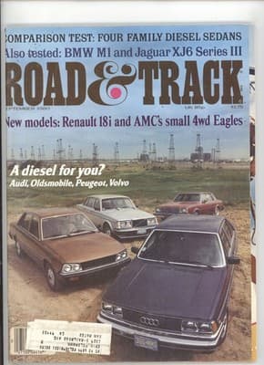 Road & Track September 1980 Diesel Sedan Comparison Car Magazine