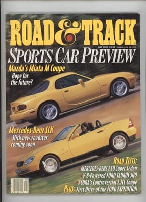 Road & Track July 1996 Sports Car Preview Magazine