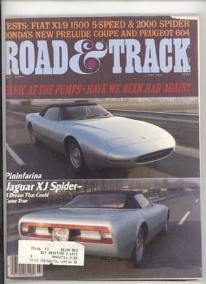 Road & Track July 1979 Jaguar XJ Spider Fiat X1/9 Honda Prelude Magazine