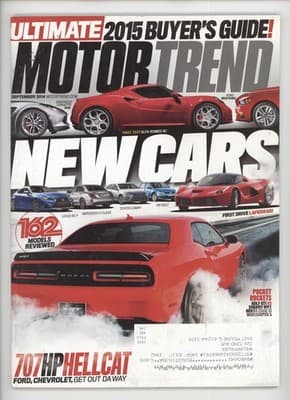 Motor Trend September 2014 Ultimate Buyer's Guide 2015 Cars Magazine