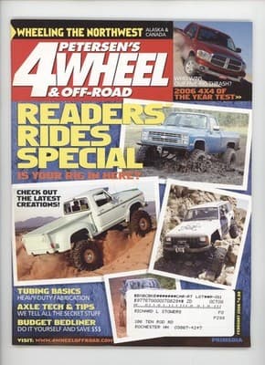 Petersen's 4-Wheel & Off-Road February 2006 Readers Rides 4x4 Magazine
