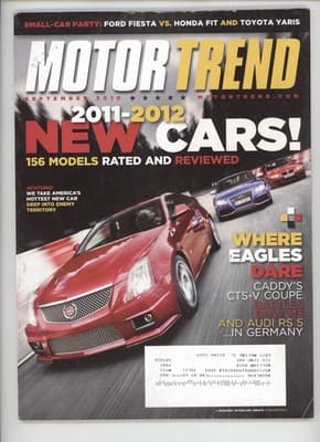 Motor Trend September 2010 New Cars Ford Fiesta vs Honda Fit Magazine