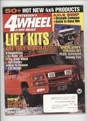 Petersen's 4Wheel & Off-Road March 1997 Lift Kits Chevy Truck Magazine