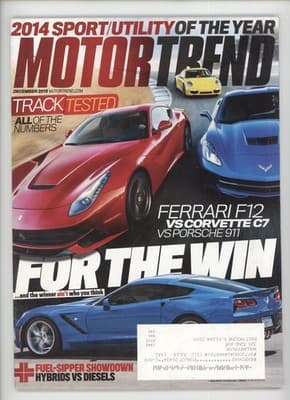 Motor Trend December 2013 Sport/Utility of the Year Magazine
