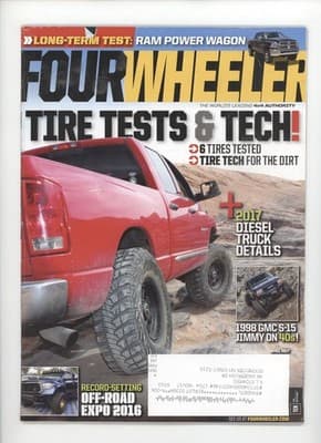 Four Wheeler April 2017 Tire Tests Diesel Trucks 4x4 Magazine