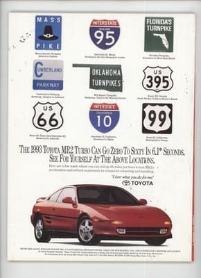Road & Track May 1993 Lamborghini Diablo VT BMW M5 Magazine - Thumbnail 2