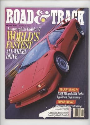 Road & Track May 1993 Lamborghini Diablo VT BMW M5 Magazine