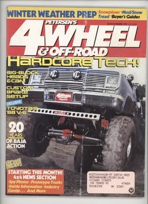 Petersen 4-Wheel & Off-Road Nov 1987 Hardcore Tech Magazine