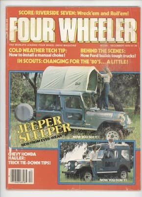 Four Wheeler December 1979 Jeeper Sleeper Ever-Wear Truck Magazine