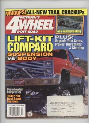 Petersen's 4-Wheel July 1995 Lift-Kit Comparo Trail Crackups Magazine