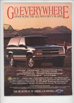 Petersen's 4-Wheel & Off-Road April 1992 Ford vs Chevy Truck Magazine - Thumbnail 2