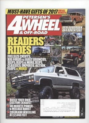 Petersen's 4-Wheel & Off-Road February 2017 Readers' Rides Magazine