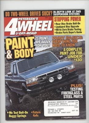 Petersen's 4Wheel & Off-Road May 2000 Paint & Body Brake Upgrade Magazine