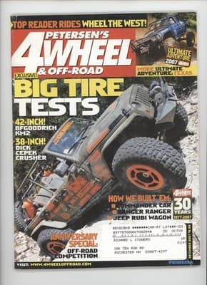 Petersen's 4-Wheel & Off-Road December 2007 Big Tire Tests Magazine