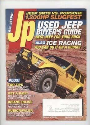 Jp Magazine January 2010 Jeep SRT8 vs Porsche 1200HP 4x4 Magazine