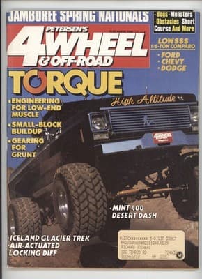 Petersen's 4-Wheel & Off-Road August 1988 Torque Off-Road Truck Magazine