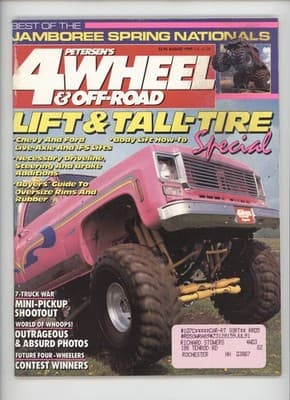 Petersen's 4-Wheel & Off-Road August 1990 Lift & Tall-Tire Magazine