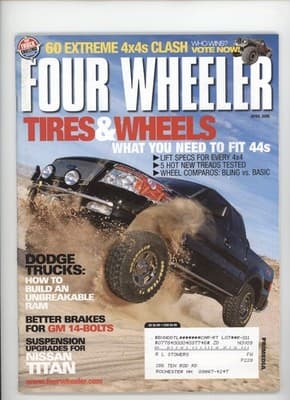 Four Wheeler April 2005 Tires & Wheels Top Truck Challenge Magazine