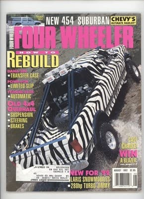 Four Wheeler August 1992 454 Suburban Rebuild Off-Road Magazine