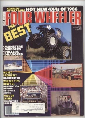 Four Wheeler November 1985 4x4 Buyer's Guide Bearfoot III Magazine