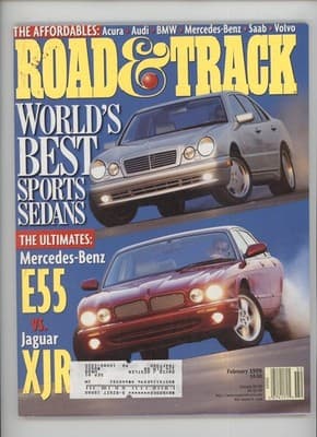 Road & Track February 1999 World's Best Sports Sedans Magazine