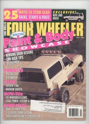 Four Wheeler July 1993 Paint & Body Showcase Toyota T100 Magazine