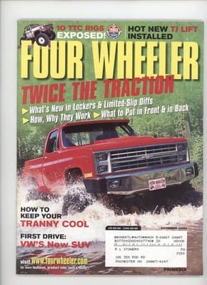 Four Wheeler October 2003 TJ Lift Trucks Lockers Magazine