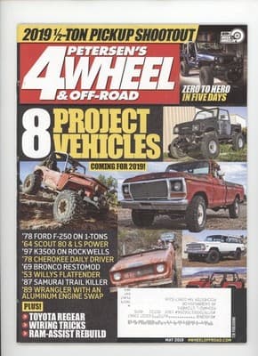 Petersen's 4Wheel & Off-Road May 2019 1/2-Ton Pickup Shootout Magazine