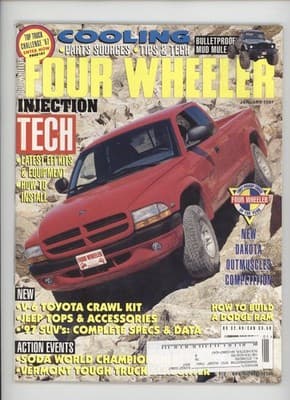 Four Wheeler January 1997 Dodge Dakota Ram Toyota 4x4 Jeep Magazine