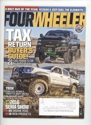 Four Wheeler May 2017 Tax Return Buyer's Guide 4x4 Magazine