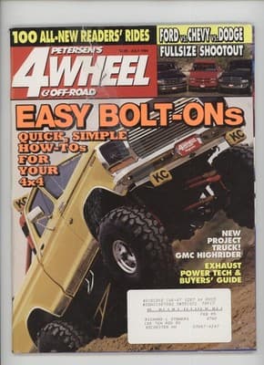 Petersen's 4 Wheel & Off-Road July 1994 Ford vs Chevy vs Dodge Magazine