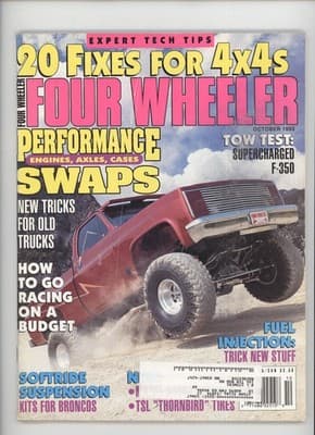 Four Wheeler October 1993 20 Fixes 4x4 Supercharged F-350 Magazine