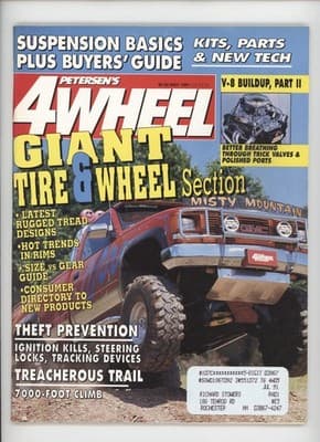 Petersen's 4-Wheel May 1991 Giant Tire Wheel Suspension Magazine