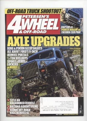 Petersen's 4-Wheel & Off-Road May 2017 Axle Upgrades Off-Road Magazine