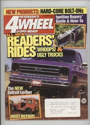 Petersen's 4 Wheel & Off-Road Nov 1995 Detroit Locker Magazine