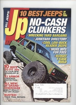 JP August 2010 Best Jeeps No-Cash Clunkers Magazine