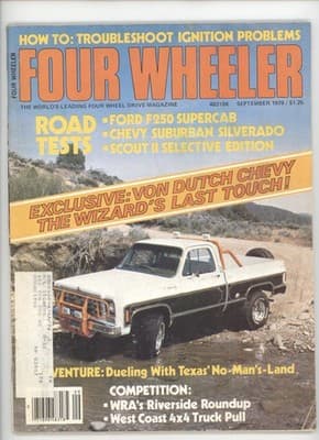 Four Wheeler September 1978 Von Dutch Chevy Truck Magazine