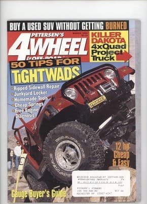 Petersen's 4 Wheel & Off-Road March 2000 SUV Project Truck Tips