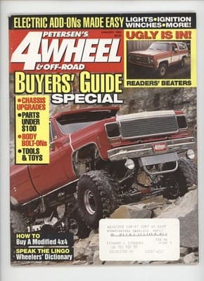 Petersen's 4-Wheel & Off-Road January 1995 Electric 4x4 Buyers Guide Magazine