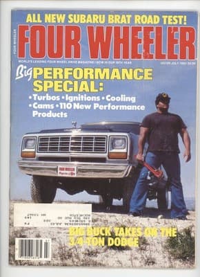 Four Wheeler July 1982 Subaru BRAT Dodge Truck Magazine