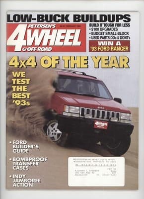 Petersen's 4-Wheel & Off-Road Feb 1993 4x4 of the Year Low-Buck 4x4 Magazine