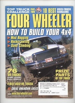 Four Wheeler Dec 2003 Top Truck Challenge Part Two Magazine