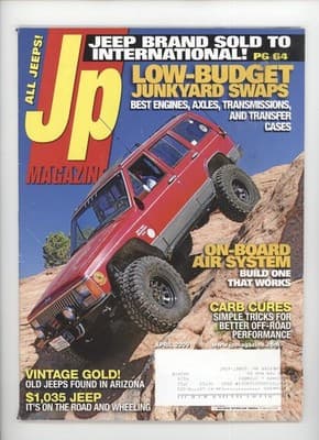 Jp Magazine April 2009 Jeep Brand Sold Vintage Gold Magazine