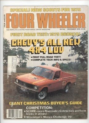 Four Wheeler December 1978 Chevy LUV Scout Bronco Magazine