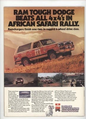 Four Wheeler September 1981 Rally Ramchargers Win Africa Magazine - Thumbnail 2