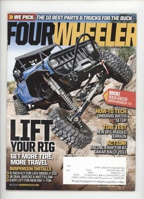Four Wheeler September 2011 Jeep Wrangler Off-Road Magazine