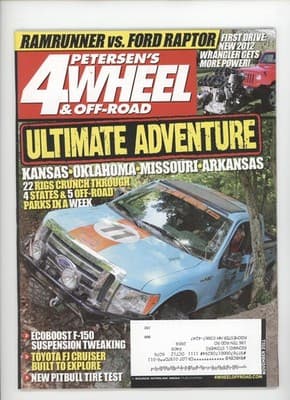 Petersen's 4Wheel & Off-Road Nov 2011 RamRunner vs Ford Raptor Magazine